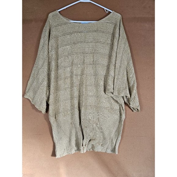 Liz And Me Gold Sweater Women Size 2X 22/44 - Picture 1 of 5
